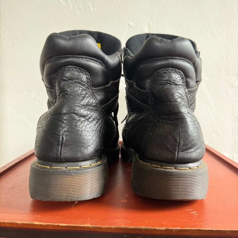 Dr. Martens Black Steel Toe Safety Shoe Chunky Lace Up Work Industrial Boots 12M - Picture 7 of 12